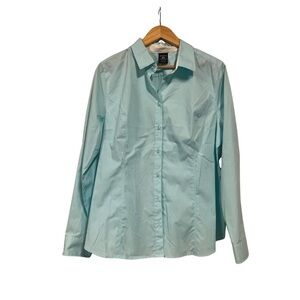 New - George Light Teal/Aqua Button-Up Shirt